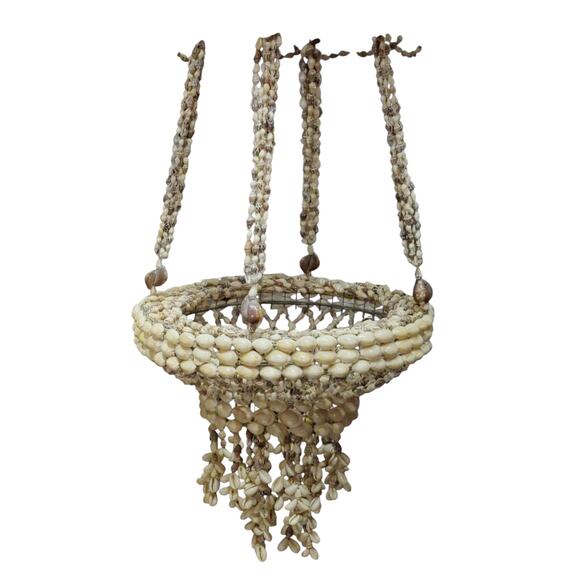 Vintage Seashell hanging Bohemian plant holder - Picture 4 of 4